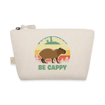 Don't worry be Cappy - Capybara - Organic Pouch - nature - Front