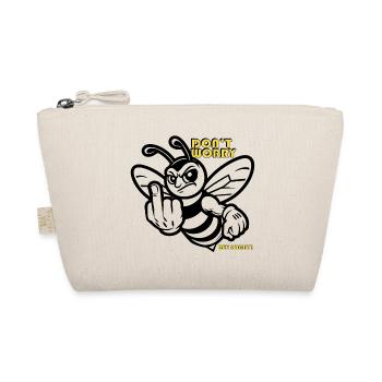 Don´t Worry - Bee angry Biene - Organic Pouch - nature - Front