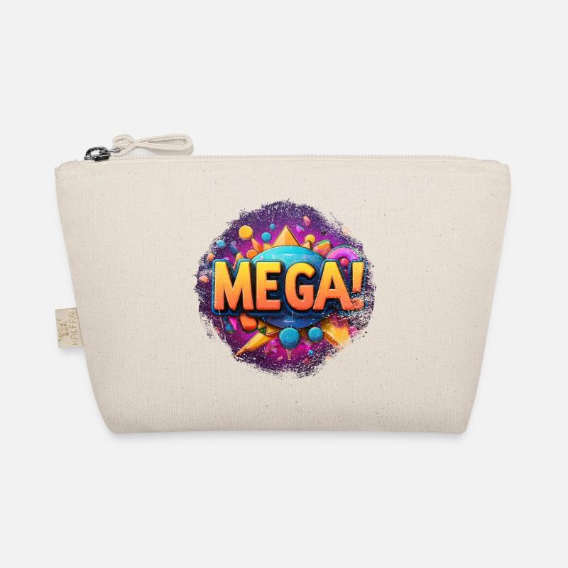 mega Text in 3D Bio-Täschchen