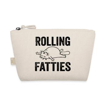 Rolling Fatties Cat Funny Fat Kitten Cat Lover - Trousse biologique - nature - Devant