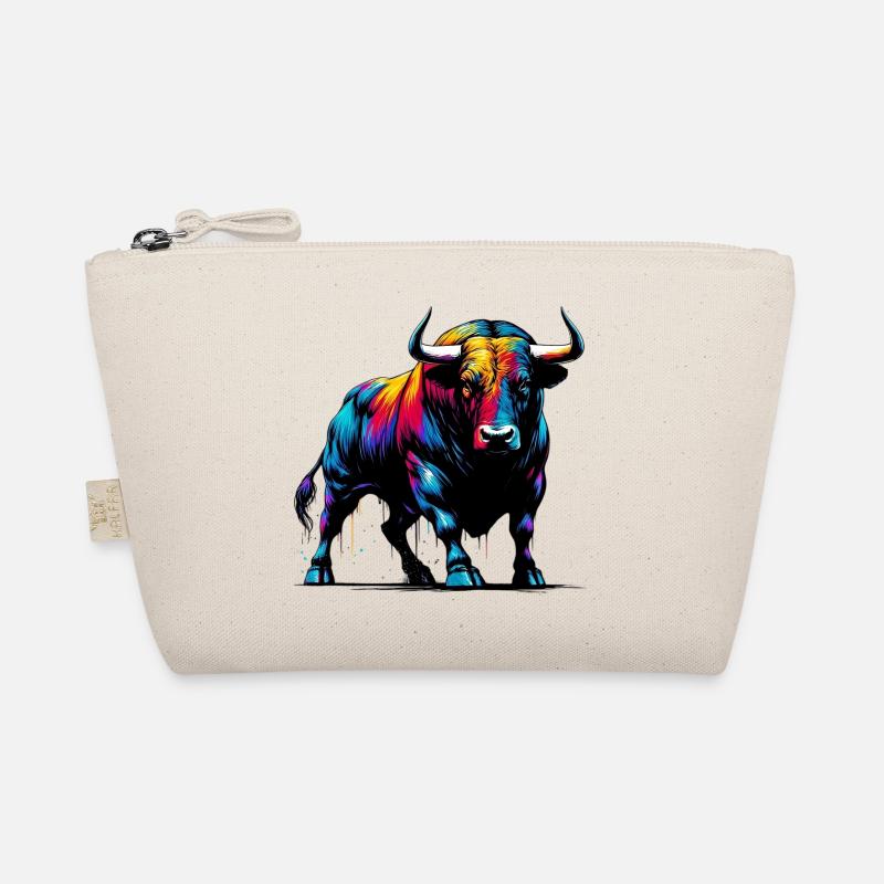 Stier - Bio-Täschchen - Natur