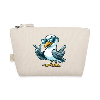Cool Seagull Sunglasses Coast North Sea Baltic Sea - Organic Pouch - nature - Front