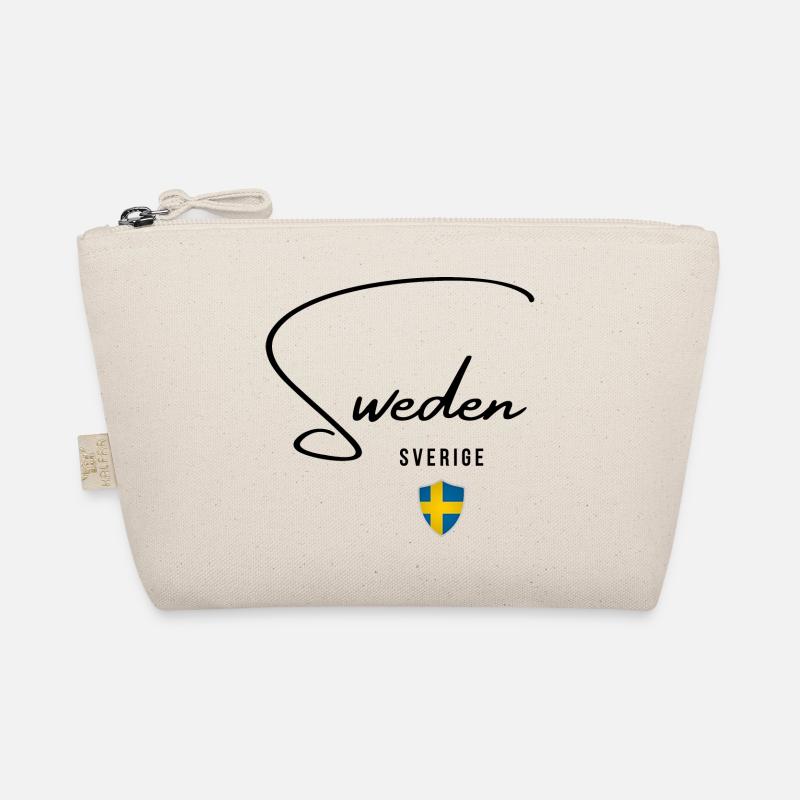 Flagge von Schweden, schwedischer Stolz - Bio-Täschchen - Natur