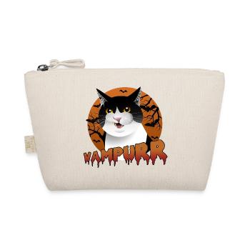 Vampurr: The Purrfect Halloween Cat with a Bite - Organic Pouch - nature - Front
