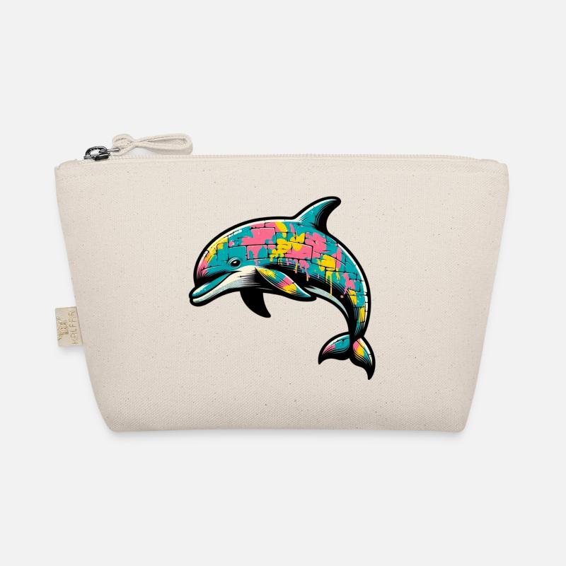 Delfin - Bio-Täschchen - Natur