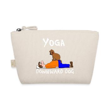Yoga Downward Dog - Bio-Täschchen - Natur - Vorne