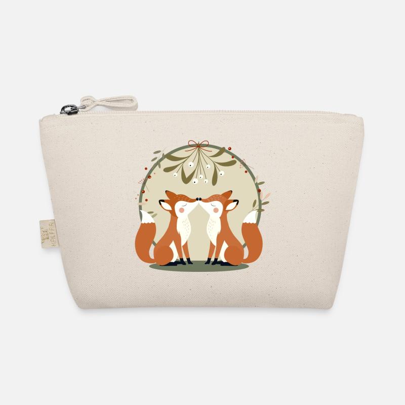 Renards amoureux s’embrassant sous le gui Trousse biologique