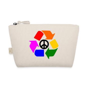 Peace sign - Organic Pouch - nature - Front