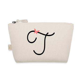 Letter T Butterfly Letter - Organic Pouch - nature - Front