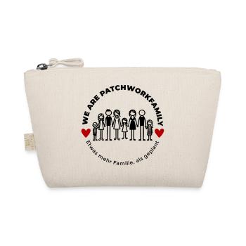 We are Patchworkfamily - Bio-Täschchen - Natur - Vorne