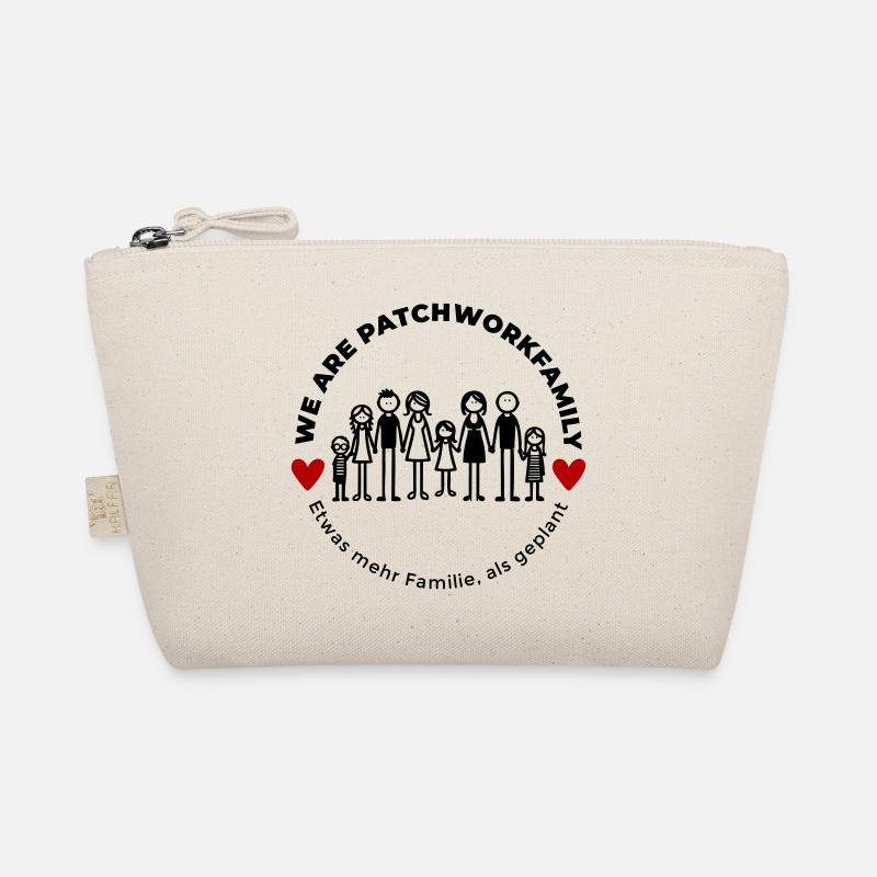 We are Patchworkfamily - Bio-Täschchen - Natur