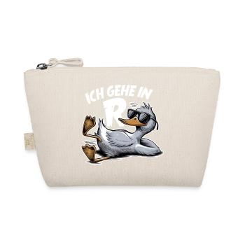 Rente Ente Rentner Ruhestand Vorruhestand Geschenk - Bio-Täschchen - Natur - Vorne