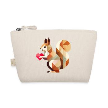 Écureuil avec du cœur – Aimer pour la Saint-Valentin - Trousse biologique - nature - Devant