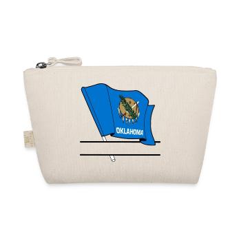 Flag Oklahoma text banner - Organic Pouch - nature - Front