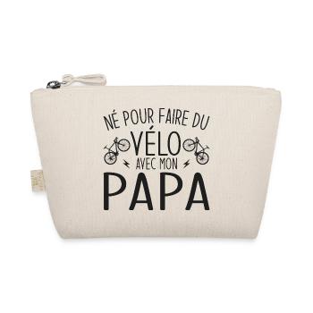 né pour faire du vélo avec papa - Trousse biologique - nature - Devant
