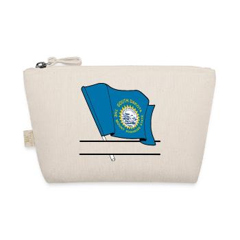 South Dakota Flag Text Banner - Organic Pouch - nature - Front