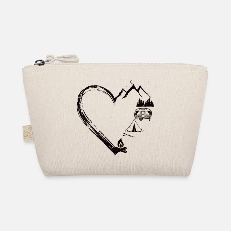 Conception de patch de camping Mountain Heart Trousse biologique