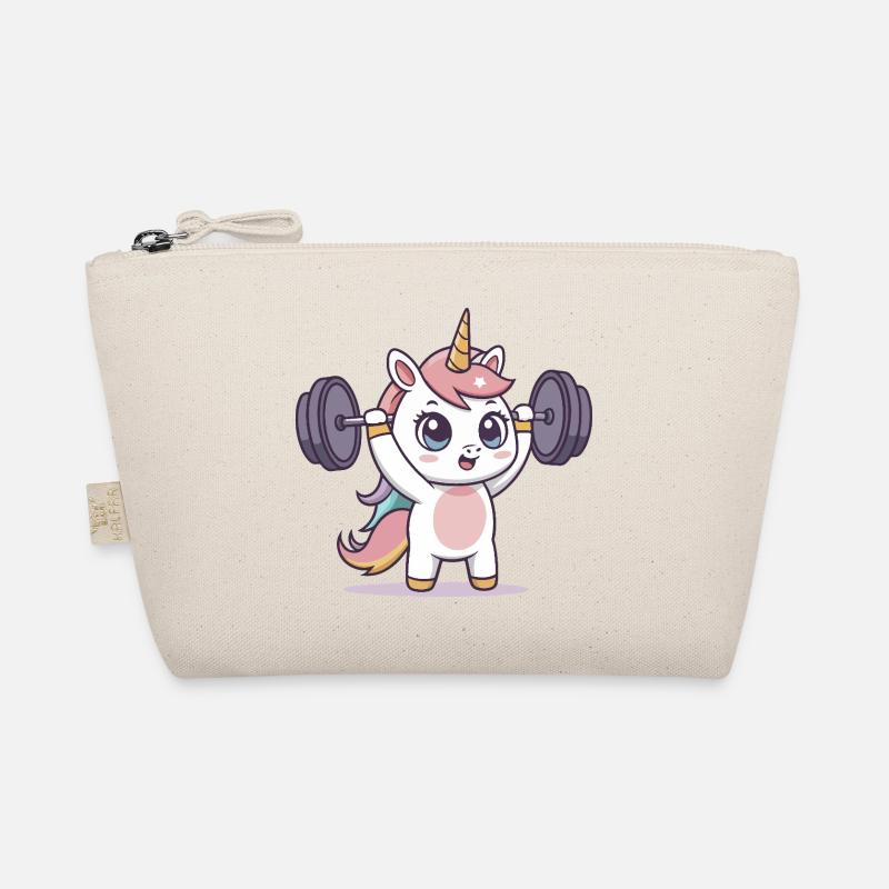 Einhorn-Athlet im Training Bio-Täschchen