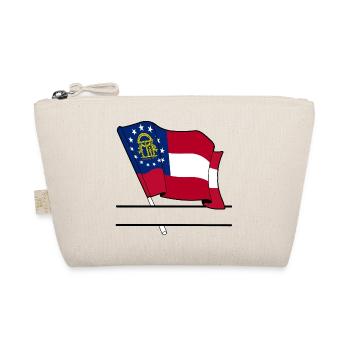 Drapeau Géorgie bandeau de texte - Trousse biologique - nature - Devant