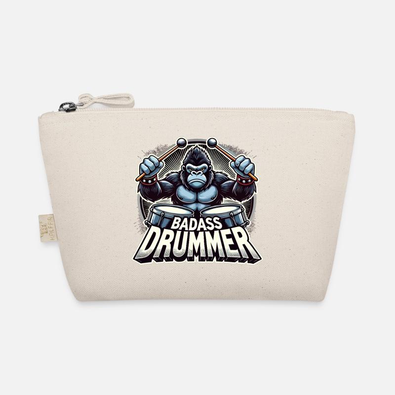 Badass Drummer Gorilla Cool Gift Trousse biologique