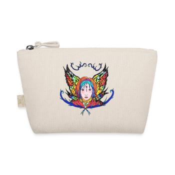 Femme Papillon Arc en Ciel - Trousse biologique - nature - Devant