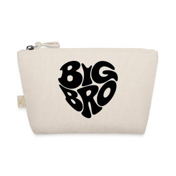 Big Bro - Heart Shape - Heart Shape - Big Brother - Organic Pouch - nature - Front