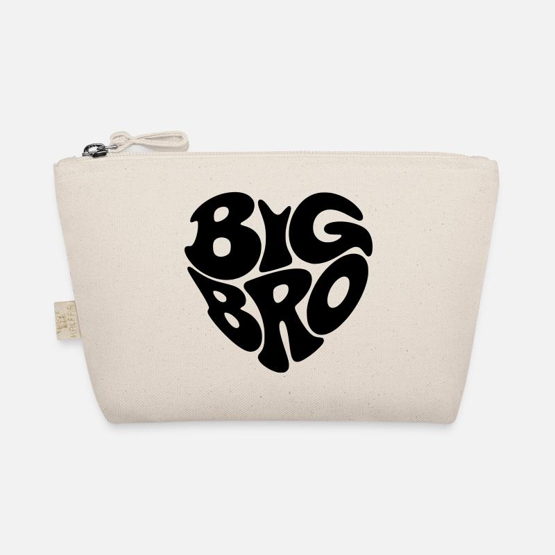 Big Bro - Herz Form - Herzform - Großer Bruder Bio-Täschchen