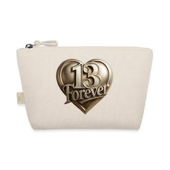 13forever in the shape of a heart - Organic Pouch - nature - Front