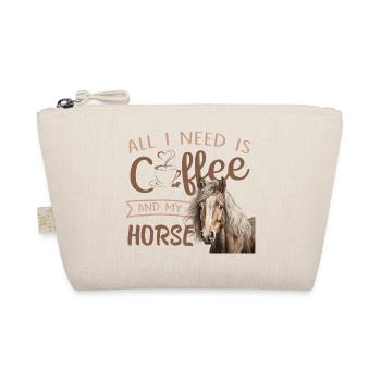 all I need is coffee and my horse - Organic Pouch - nature - Front