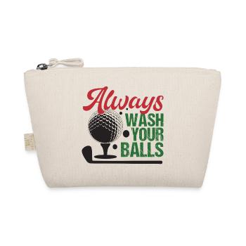 Golf - Lavez toujours vos balles - Trousse biologique - nature - Devant