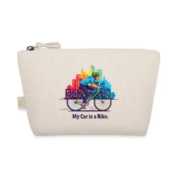 My Car is a Bike - Organic Pouch - nature - Front