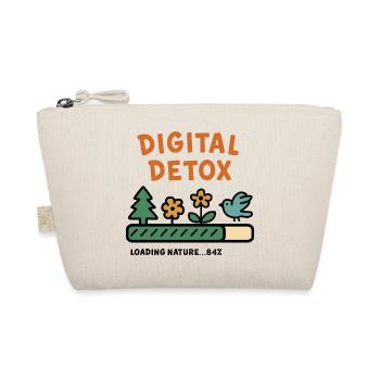 Digital Detox Nature Illustration - Bio-Täschchen - Natur - Vorne