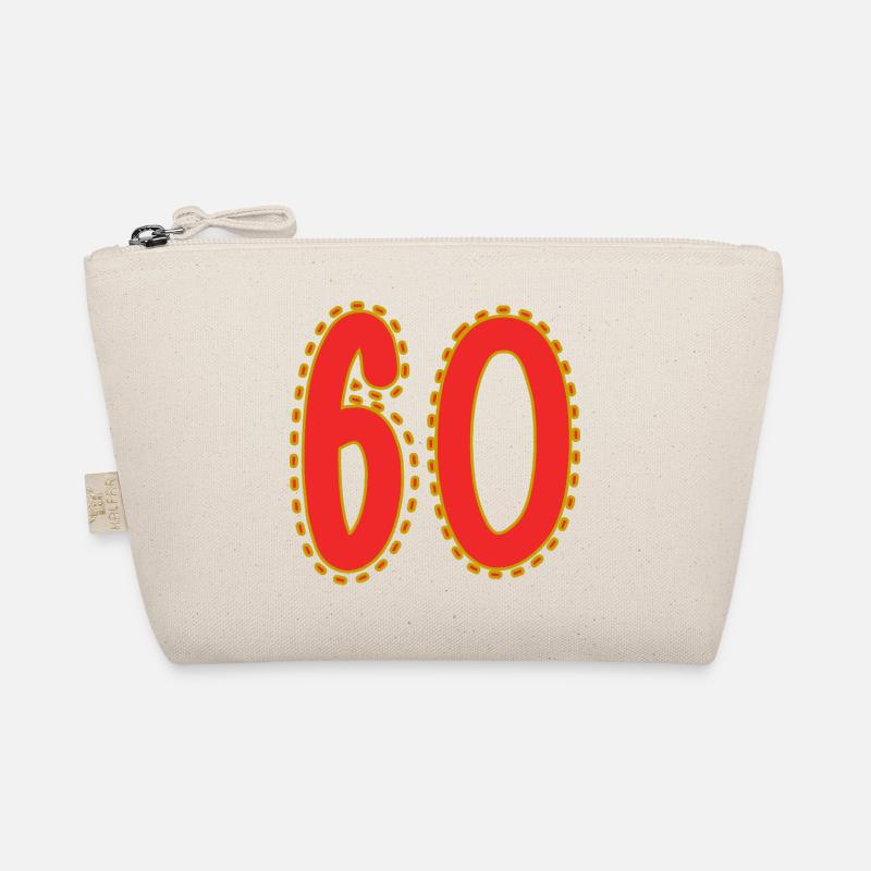 Birthday Design Numbers 60 Organic Pouch