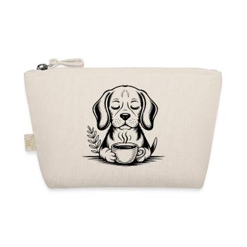 Coffee Dog - Cool Coffee Logo - Organic Pouch - nature - Front