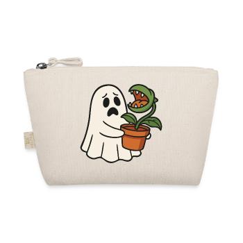 Cute ghost with carnivorous plant - Organic Pouch - nature - Front