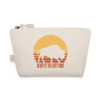 Funny Bold Buffalo Sunset Silhouette - Organic Pouch - nature - Front
