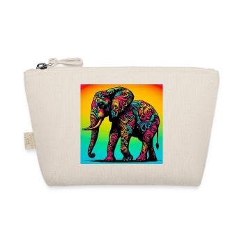Elefant - Bio-Täschchen - Natur - Vorne