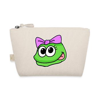 tête de fille grenouille tête d'animal - Trousse biologique - nature - Devant