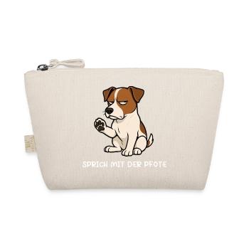 Talk to the paw Jack Russel terrier Jackie - Organic Pouch - nature - Front