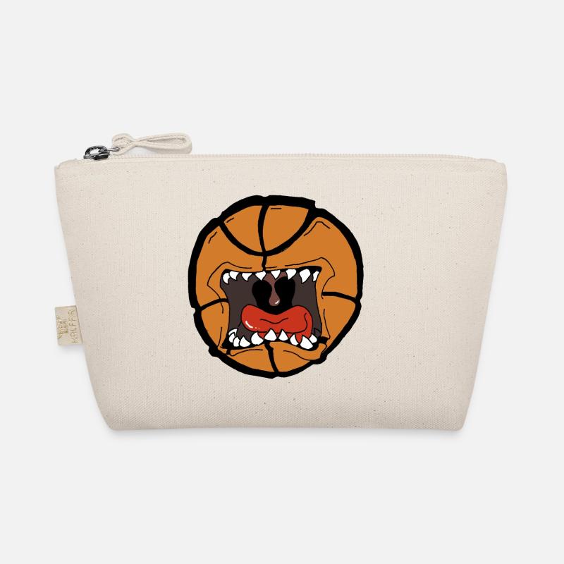 Explosives Basketball-Design - Bio-Täschchen - Natur