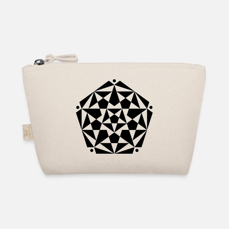 Fractal Pentagram Star Design Organic Pouch