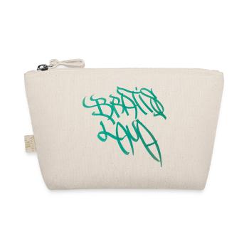 Graffiti calligraphy design Bratislava - Organic Pouch - nature - Front