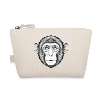 Expressive monkey portrait - Organic Pouch - nature - Front