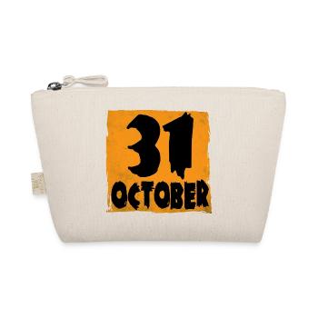 Halloween T-Shirt Süßes oder Saures 31 Oktober - Bio-Täschchen - Natur - Vorne