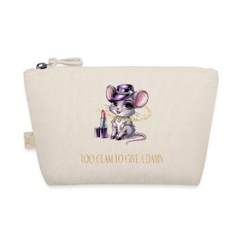 Hot Mouse with Glamour & Lipstick - Organic Pouch - nature - Front