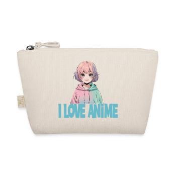  I LOVE ANIME Kawaii Manga Girl Pastell Otaku - Bio-Täschchen - Natur - Vorne
