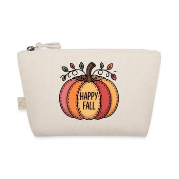 Froher Herbst Kürbisbeet - Bio-Täschchen - Natur - Vorne