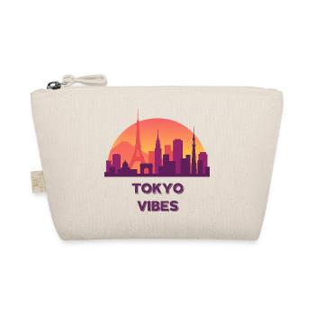 Tokyo Vibes Sunset Skyline Silhouette - Organic Pouch - nature - Front