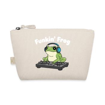 Funkin' Frog DJ in Headphones - Organic Pouch - nature - Front