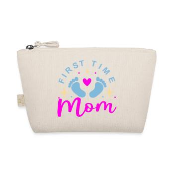 Mom 1st Mother's Day Expectant Mom - Organic Pouch - nature - Front